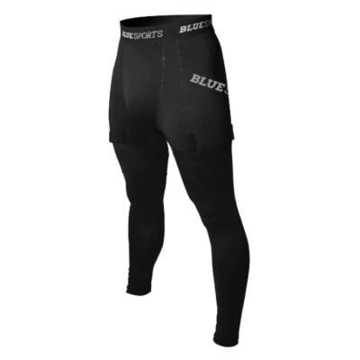 Blue Sports Fitted Pant With Pelvic Prot Junior Защита паха
