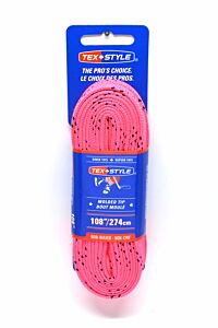 Skate Laces Tex Style Waxed Molded 1810MT WAX HOT PINK 96