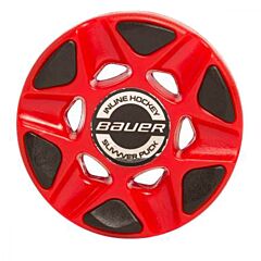 Шайба для роллер хоккея Bauer RH SLIVVVER Red