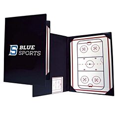 Blue Sports Hockey Two Way Folder 28cm x 38cm Tactics Board