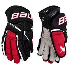 Ice Hockey Gloves Bauer Supreme S23 MACH Intermediate BLACK/RED12