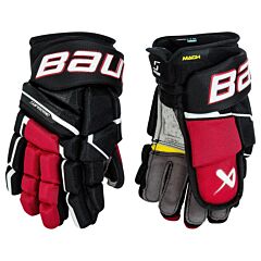 Hockeyhandske Bauer Supreme S23 MACH Junior BLACK/RED10
