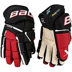 Ice Hockey Gloves Bauer Supreme S23 M5 PRO Intermediate BLACK/RED13